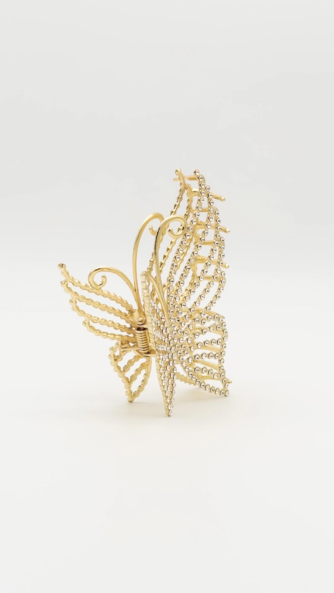 Crystal Wing Claw Clip