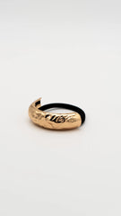 Sculpted Gold Crest Hair Cuffs
