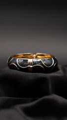 Luna Black Bangle