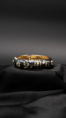 Charcoal Bloom Bangle