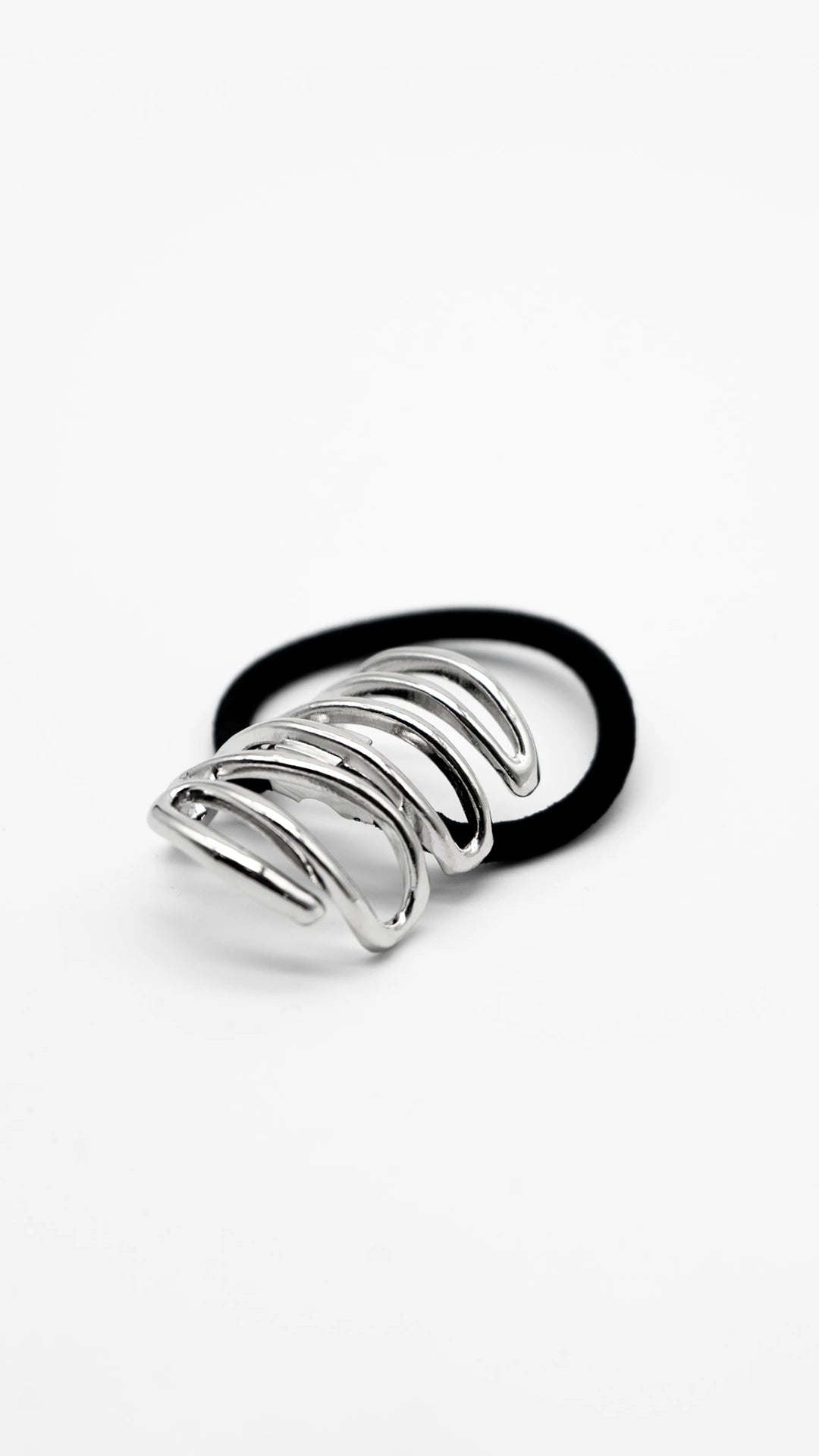 Silver Flow Hair Cuff