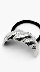 Glazed Croissant Silver Hair Cuff