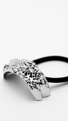 Molten Crest Silver Hair Cuff