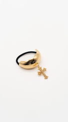 Golden Cross Hair Cuff