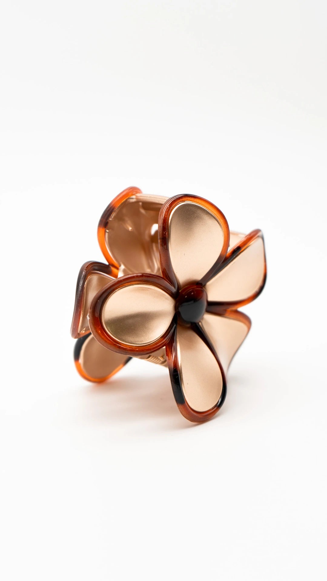 Golden Bloom Claw Clip
