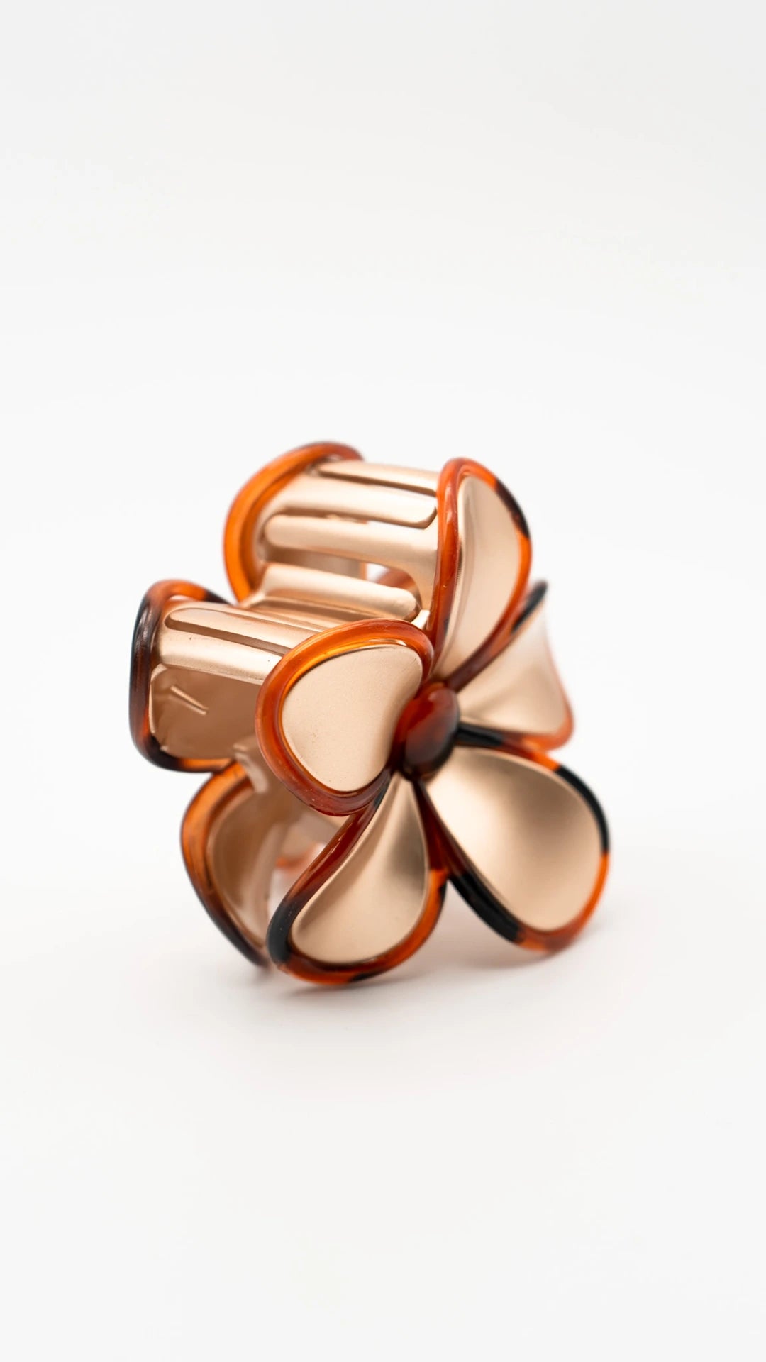Golden Bloom Claw Clip