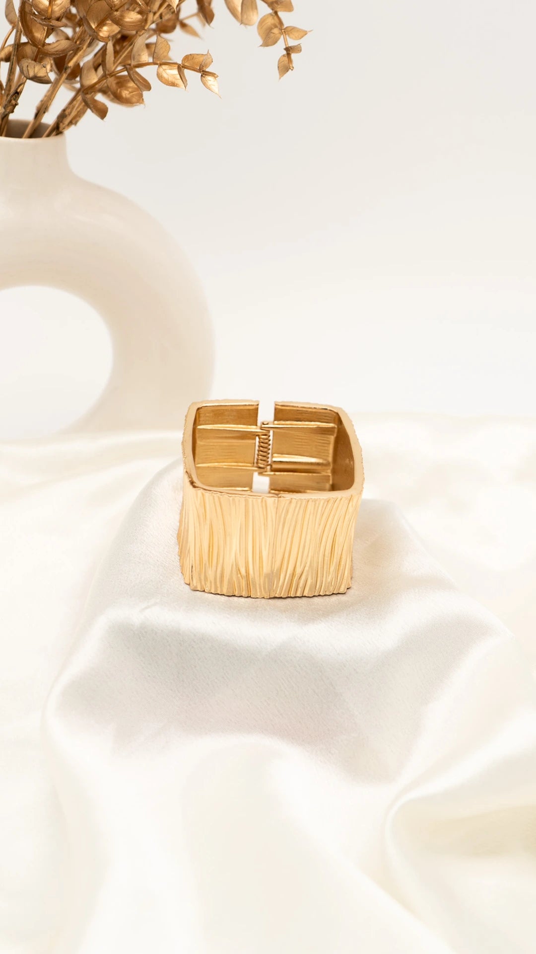 Golden Bark Bangle