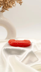Scarlet Twist Resin Bangle