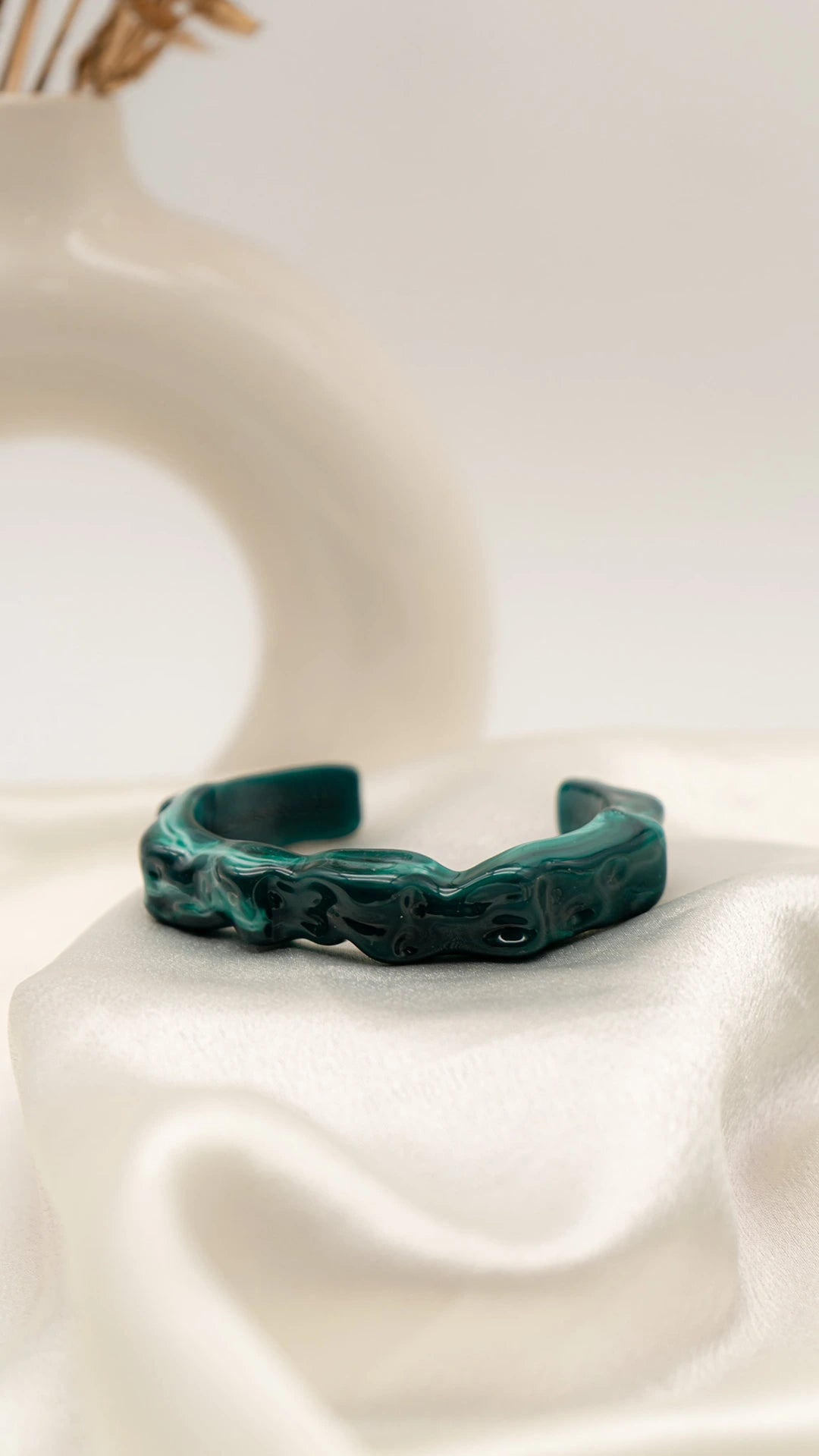 Forest Flow Resin Bangle
