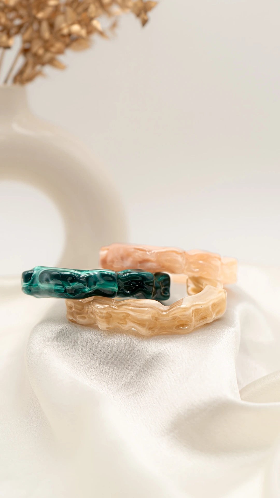 Latte Flow Resin Bangle