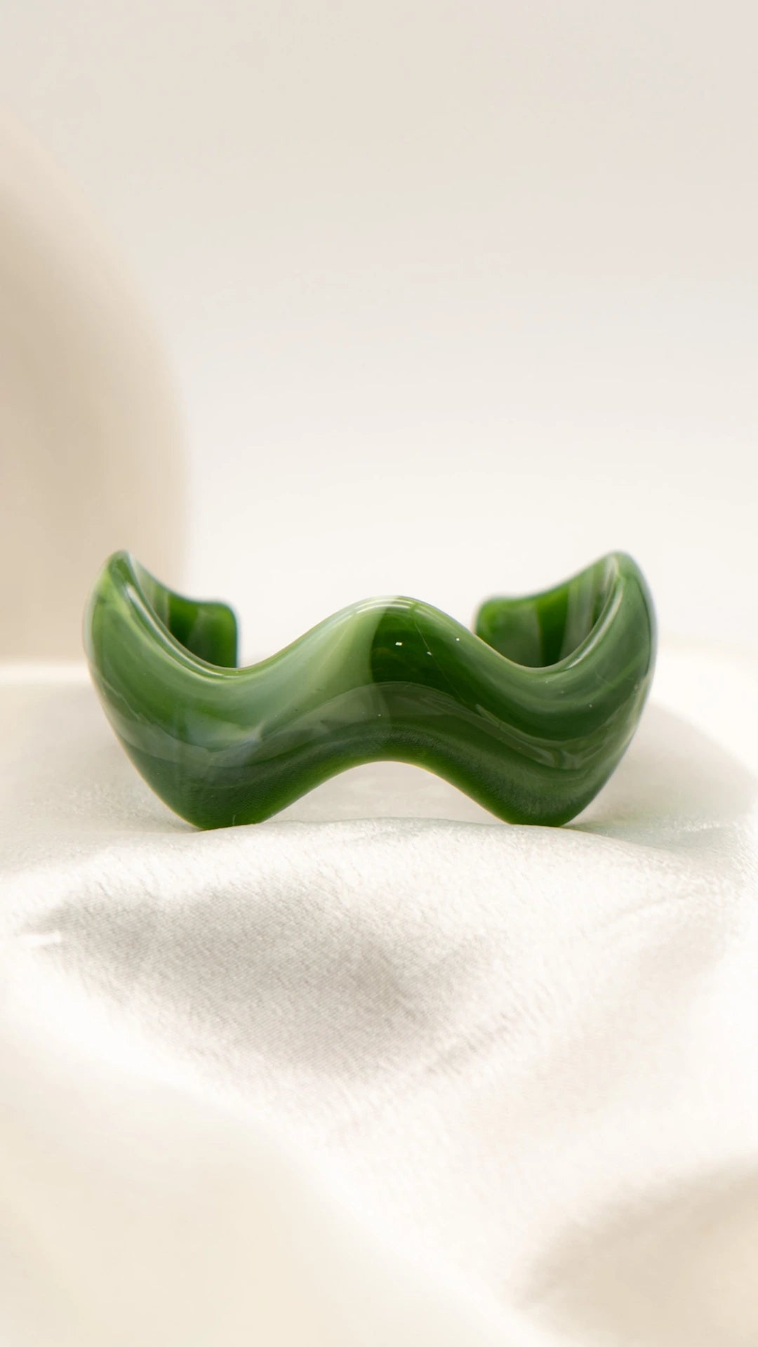 Jade Swirl Resin Bangle