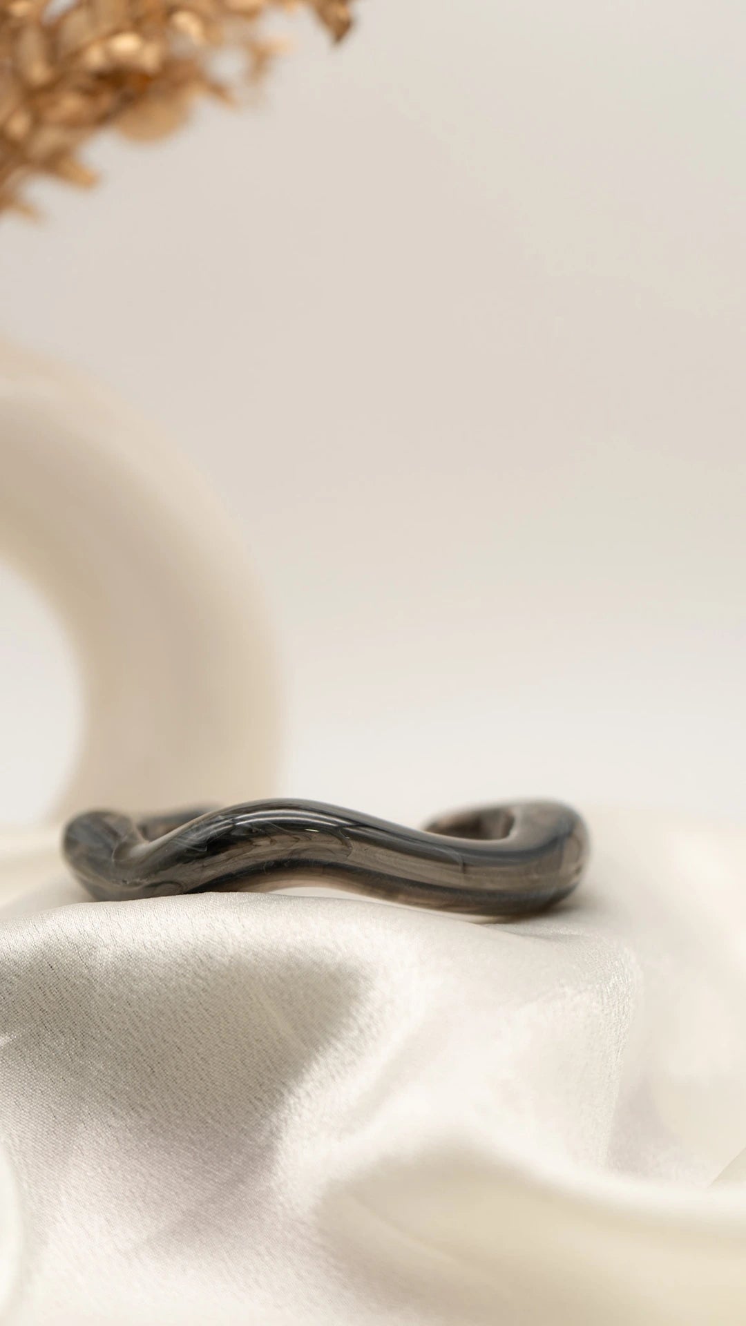 Smokey Crest Resin Bangle