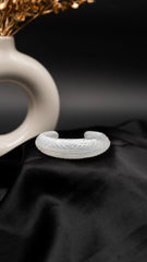 Ivory Twist Resin Bangle