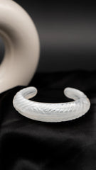 Ivory Twist Resin Bangle