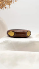 Vintage Oval Wooden Bangle