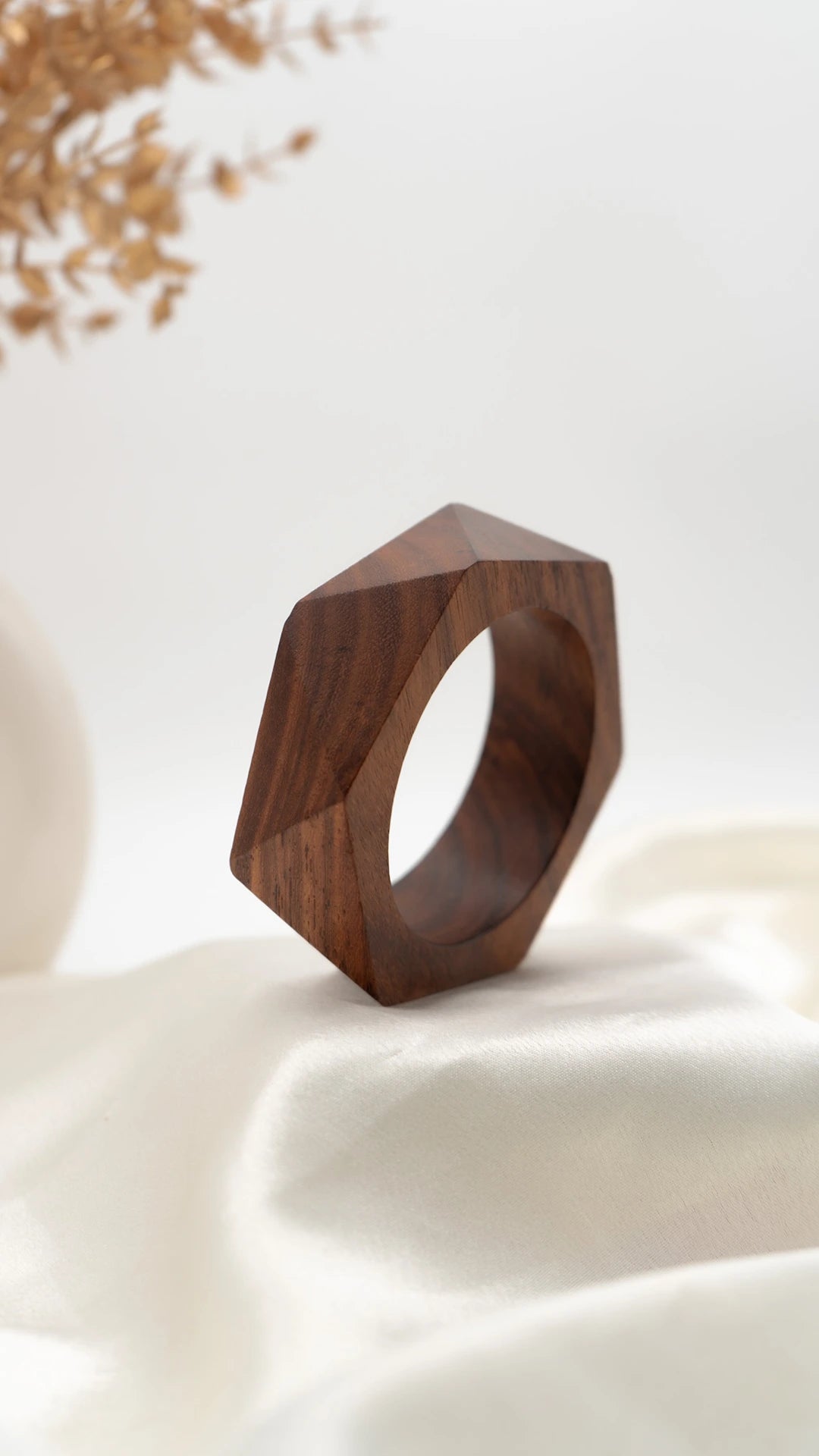 The Geometry Wooden Bangle