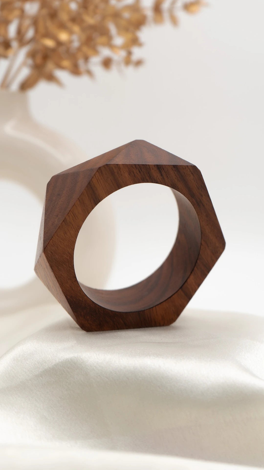 The Geometry Wooden Bangle