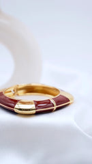 Wine Arc Bangle