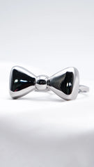 Silken Silver Knot Statement Ring