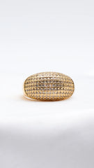 Dazzle Crest Statement Ring