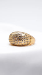 Dazzle Crest Statement Ring