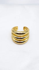 Triple Halo Statement Ring