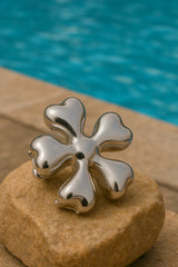 Flora Royale Silver Plated Clip