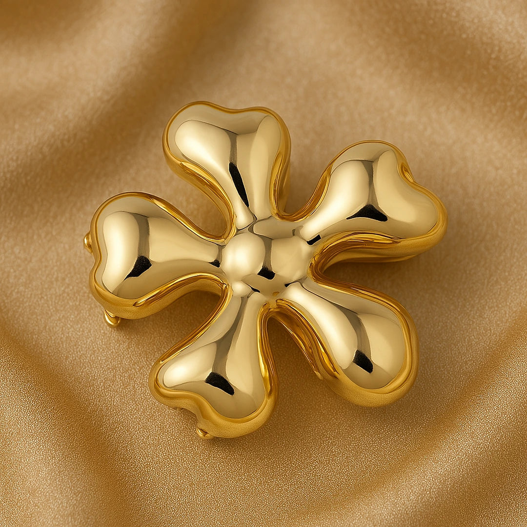 Flora Royale Gold Plated Clip