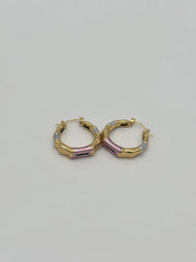 Metallic Pop Hoop Earrings