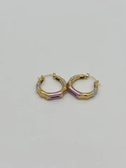 Metallic Pop Hoop Earrings