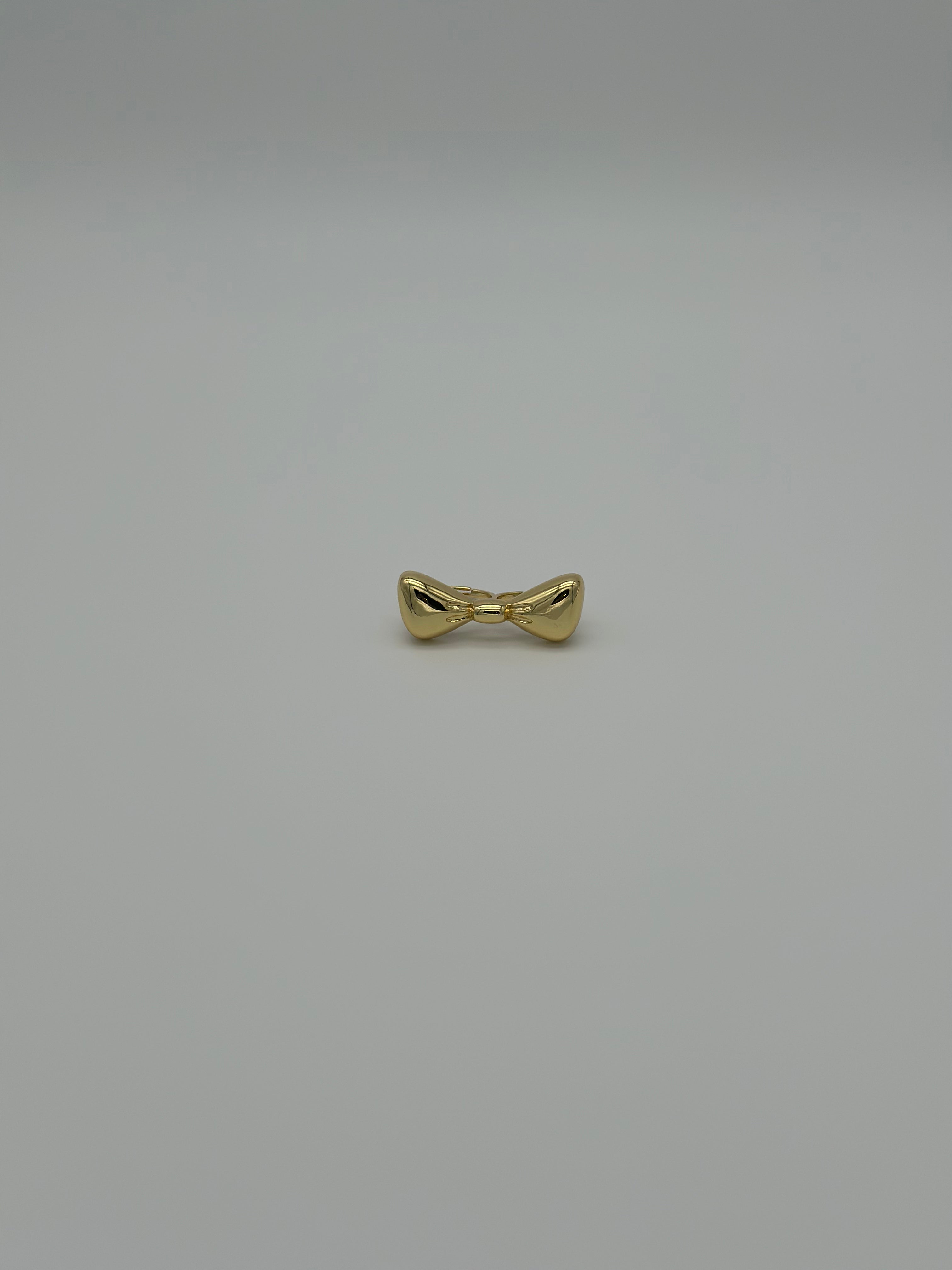 Silken Gold Knot Statement Ring