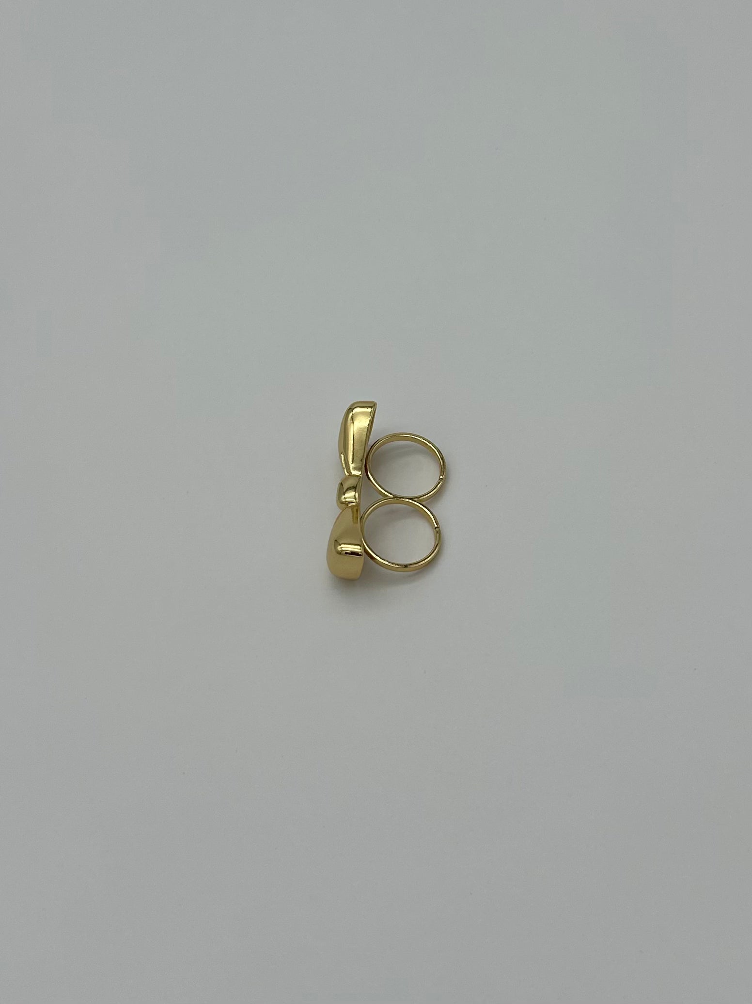 Silken Gold Knot Statement Ring