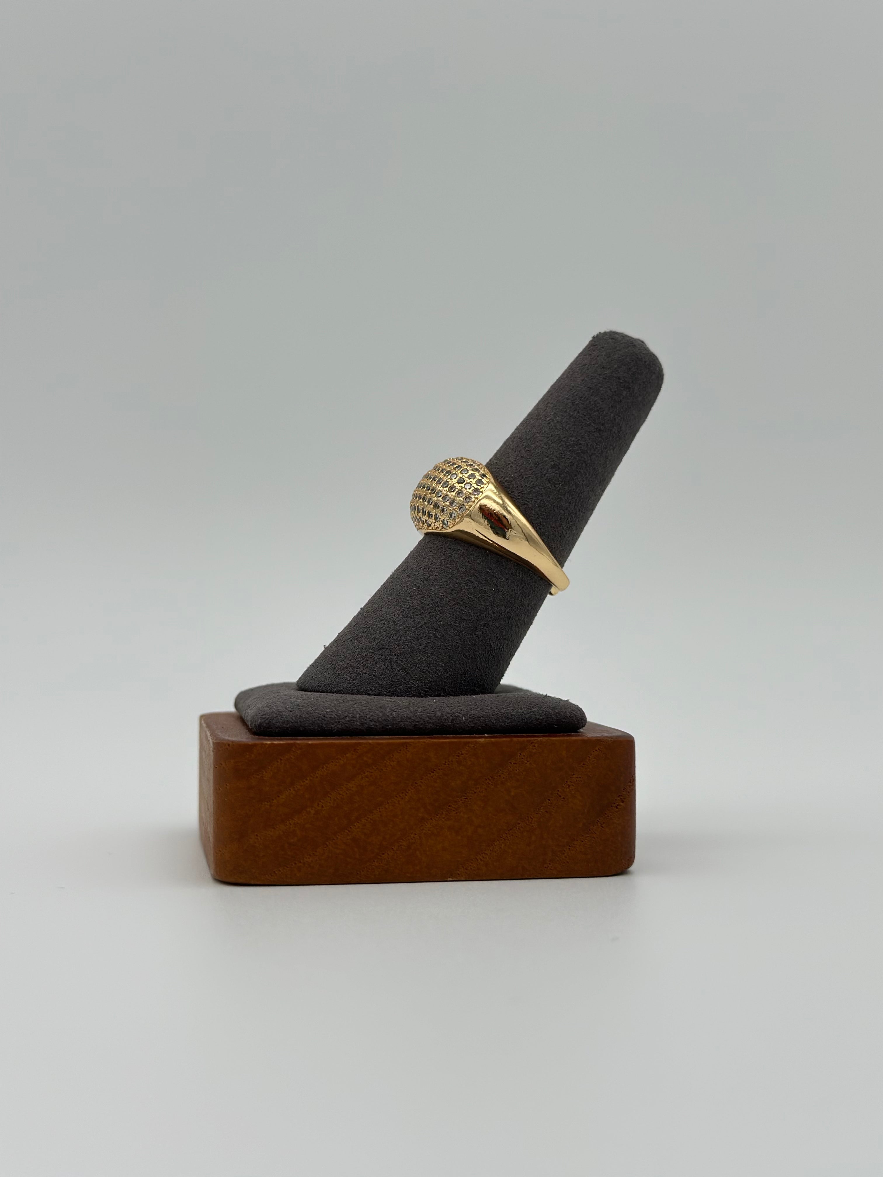 Dazzle Crest Statement Ring