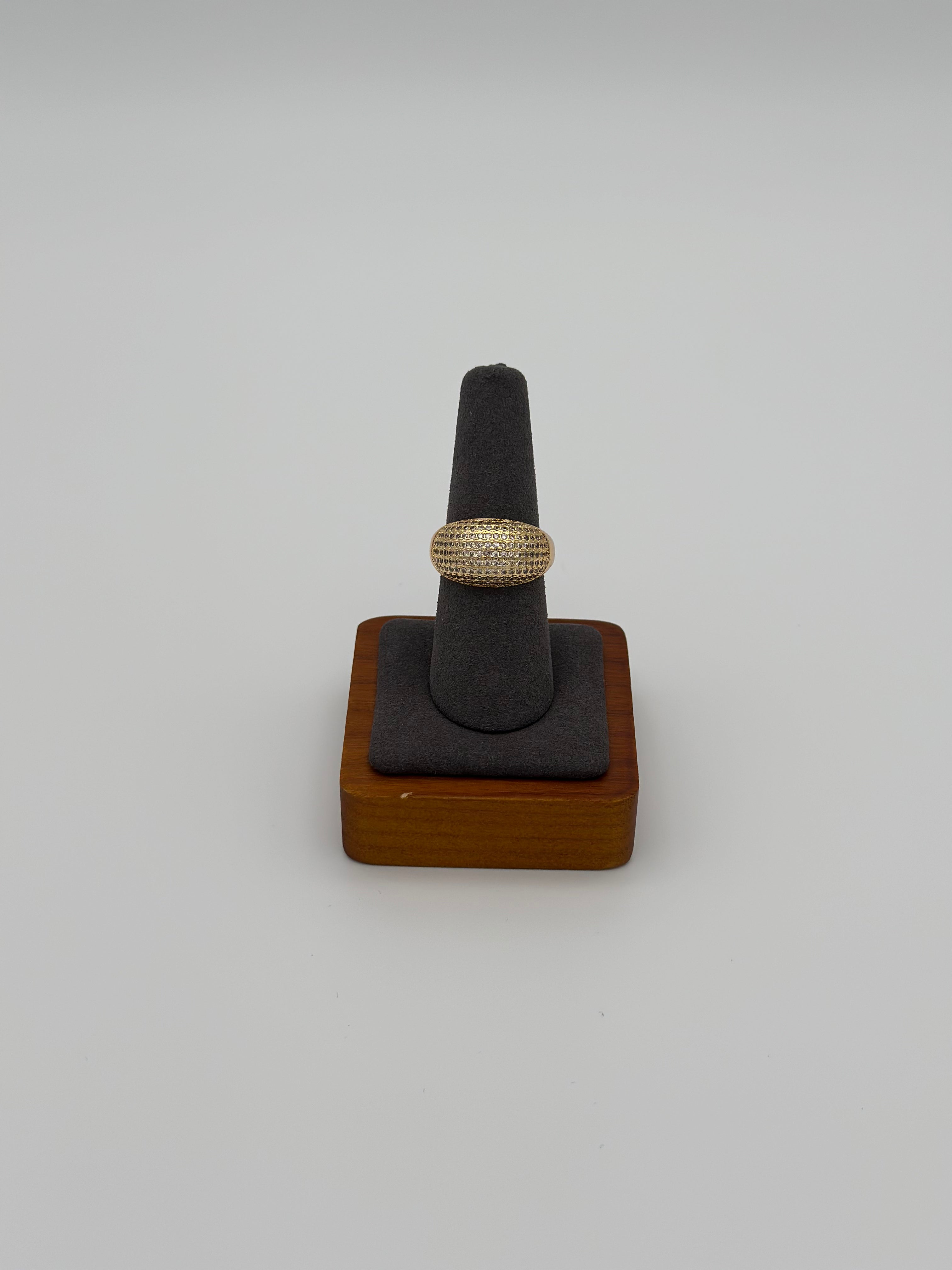 Dazzle Crest Statement Ring