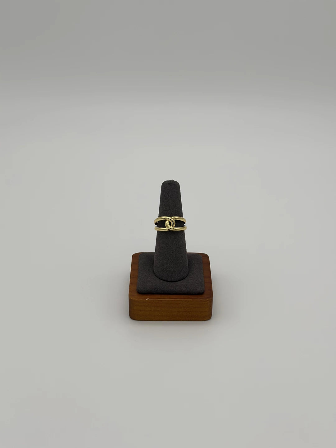 Golden Intertwine Statement Ring