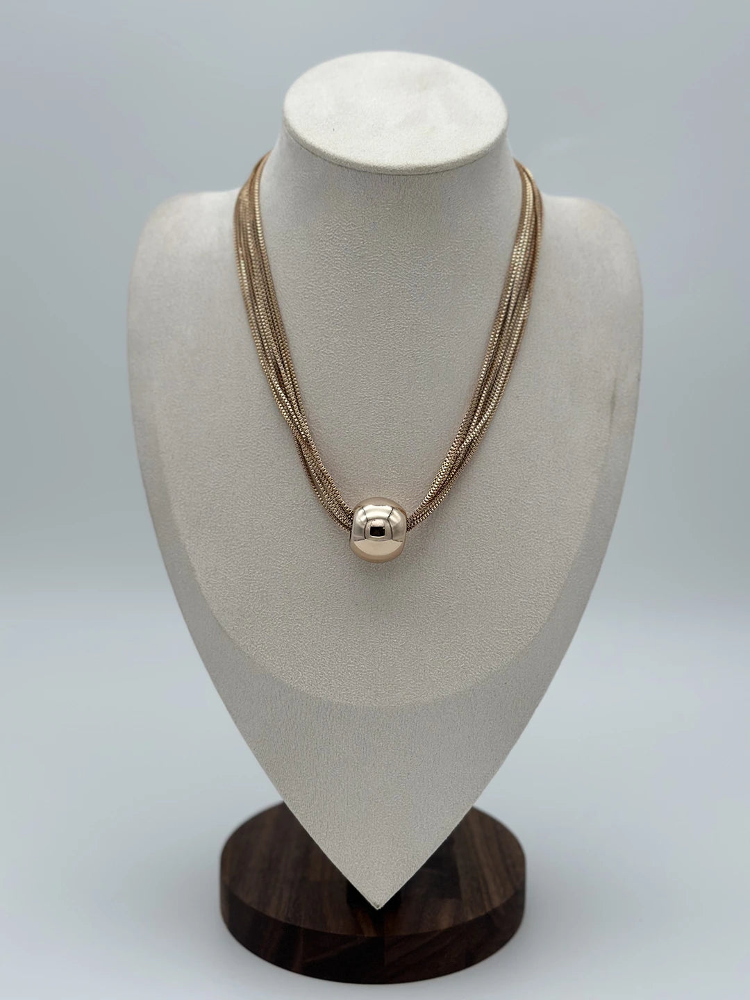 Satin Sphere Necklace