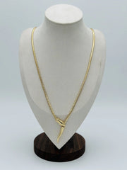 Gilded Gold Fang Necklace