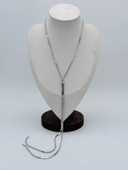 Silken Silver Chain Necklace
