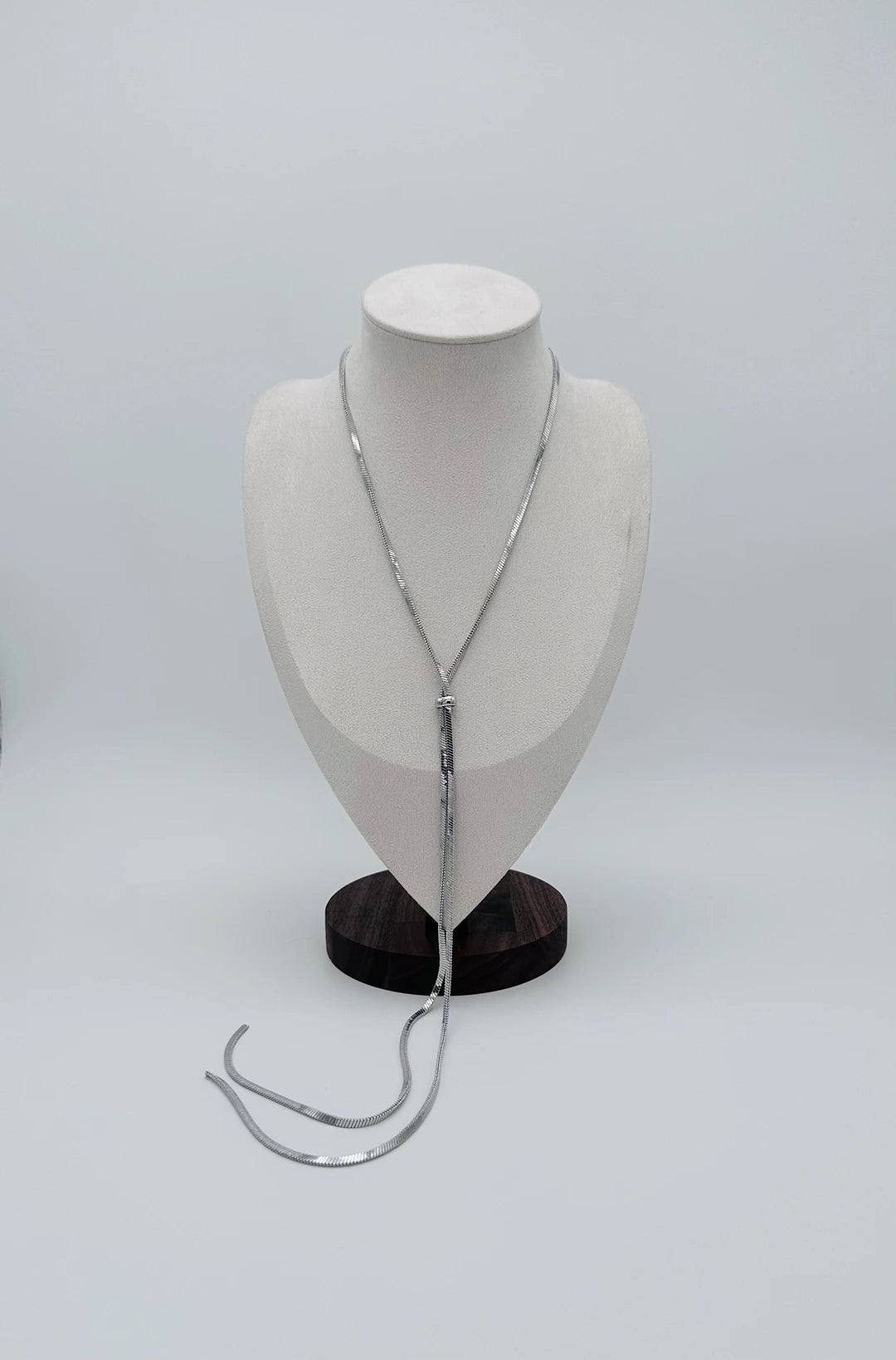 Silken Silver Chain Necklace