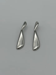 Silver Tilt Earrings