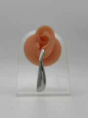 Silver Tilt Earrings
