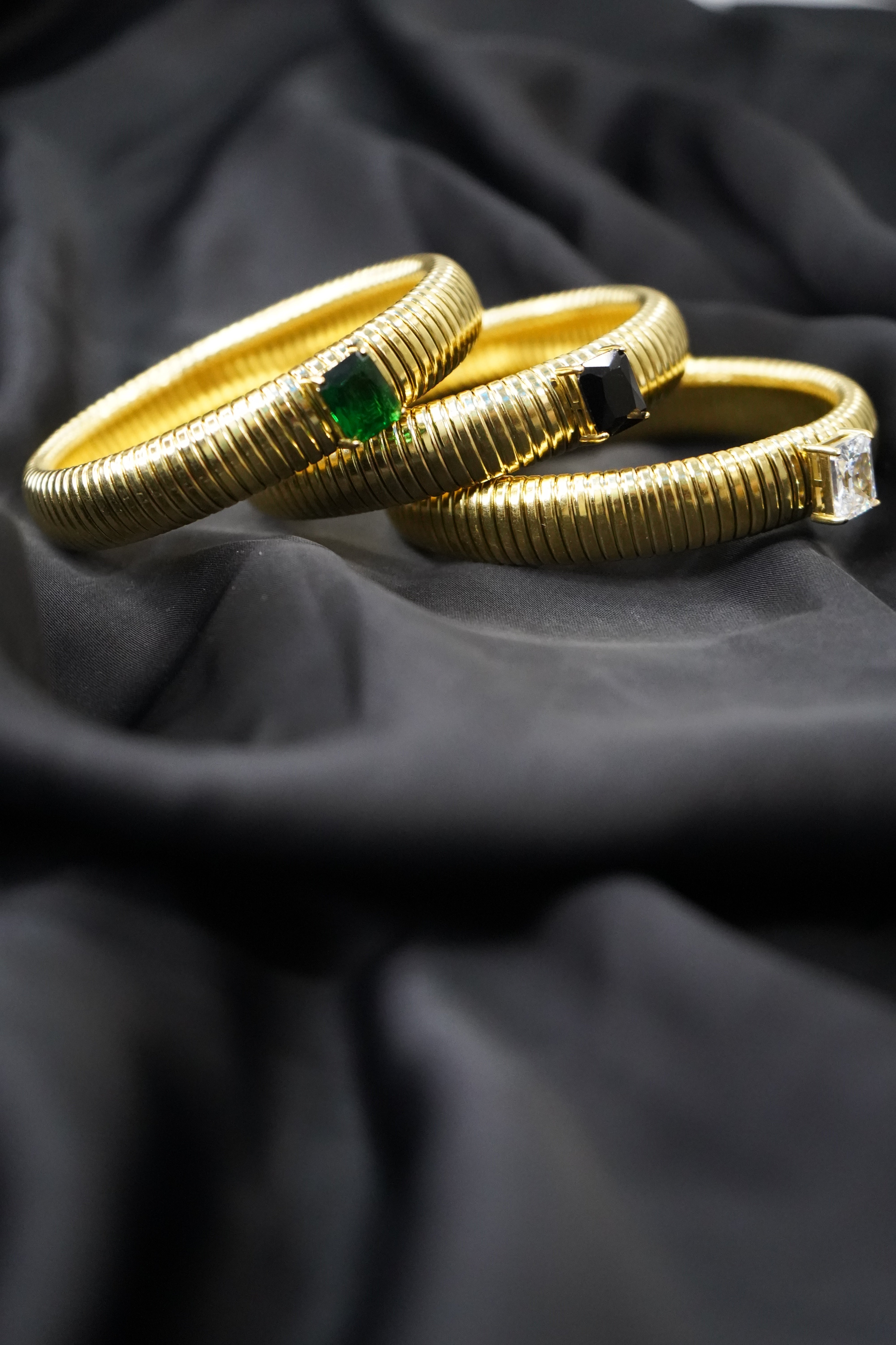 Serenity Swirl Emerald Green Kada