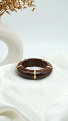 The Goldline Wooden Bangle