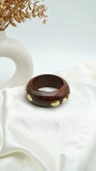 The Golden Dew Wooden Bangle