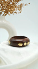 The Golden Dew Wooden Bangle