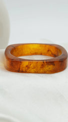 Caramel Square Resin Bangle
