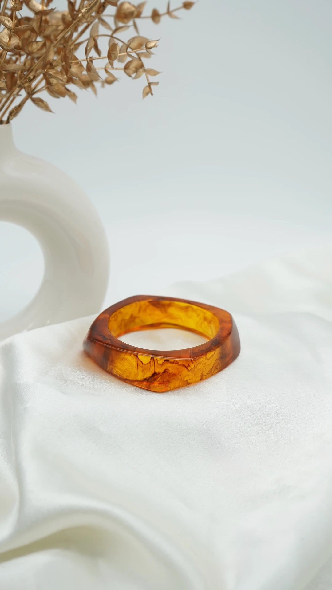 Golden Hour Resin Bangle
