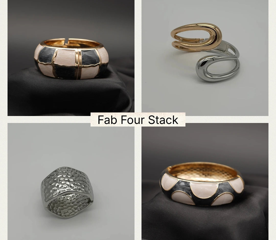 The Fab Four Stack of Bangles 2 (Bundle of 4)