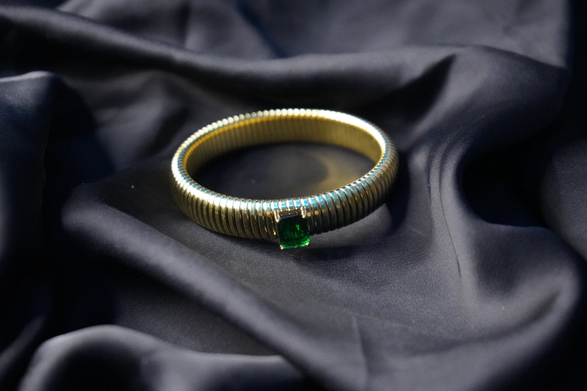 Serenity Swirl Emerald Green Kada